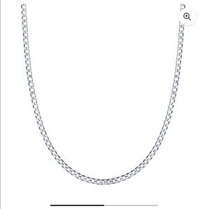 Sterling Silver Italian Curb Chain Necklace 3mm 18” NIB